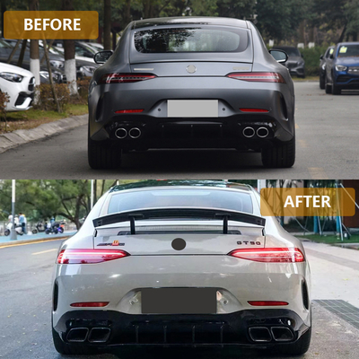 Outras peças de carroceria para logotipo personalizado aceito parachoque traseiro do Mercedes W290 GT63 Benz AMG
