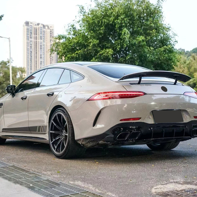 Logotipo personalizado aceito AMG GT C190 W290-GT63 Modificação do tubo de escape do lábio traseiro para Benz