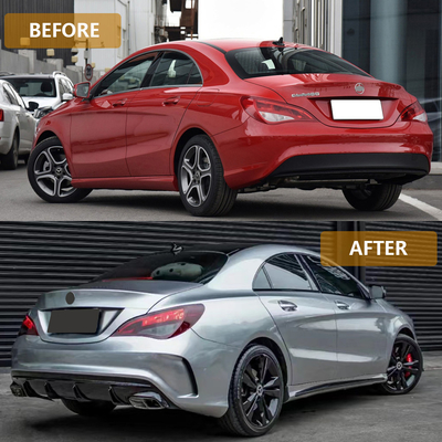 Conjunto de caixa do pára-choque traseiro para automóveis Mercedes-Benz W117 CLA 2014-2019 Outras peças da carroceria