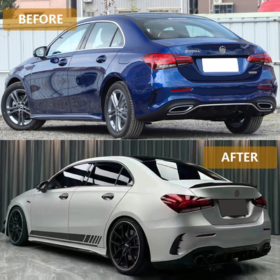 Mercedes-Benz W177 A45 AMG Série 19-24 Carro Facelift Rear Body Kit Atualização Acessórios