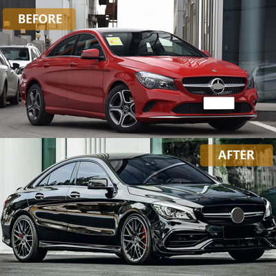 Kit de carroceria de carro para Mercedes-Benz CLA W117 2013-2019 Grelha de pára-choque dianteira em estilo AMG45