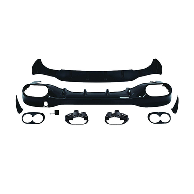 100% de ensaio de escape de lábio e garganta do difusor traseiro para a Mercedes-Benz CLA W118 2020-2024