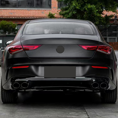 100% de ensaio de escape de lábio e garganta do difusor traseiro para a Mercedes-Benz CLA W118 2020-2024