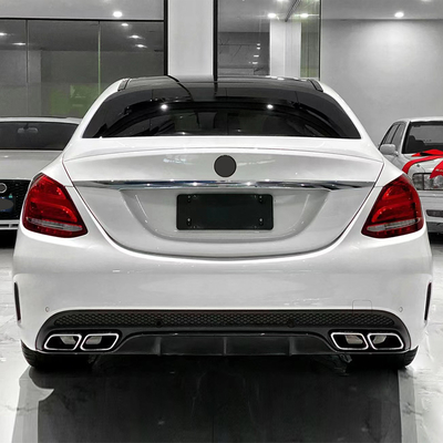 Mercedes-Benz Classe C W205 Bumper traseiro Upgrade Diffuser traseiro