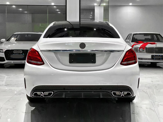 Mercedes-Benz Classe C W205 Bumper traseiro Upgrade Diffuser traseiro