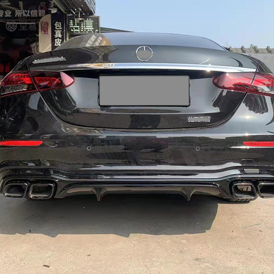 Tubo de cauda prateada ou prateada de aço inoxidável para BENZ E63 estilo W213 Outras partes do corpo