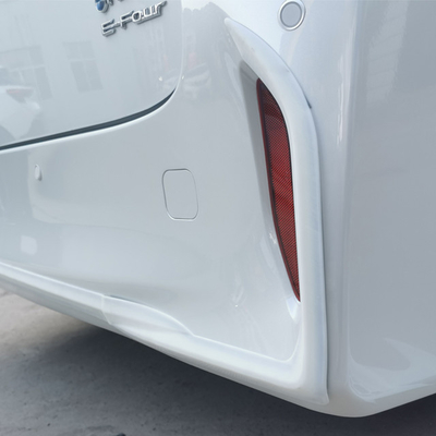 Estilo de Design Geométrico Cobertura de Luz de Neve traseira de aço inoxidável para Toyota Alphard 2024