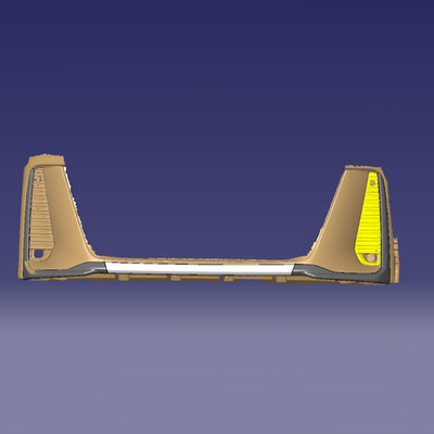 ABS Protector de deslizamento do pára-choque dianteiro do carro para Toyota Alphard Vellfire 2024 De acordo com os desenhos