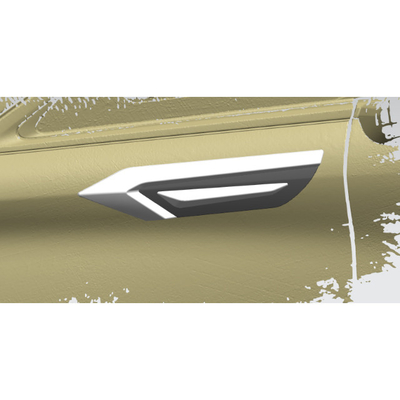 2024 Toyota Alphard ABS Chrome Plated Bumper Stickers para personalização do exterior do carro