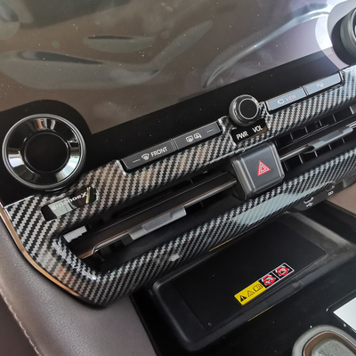 Toyota Alphard Vellfire 2024 Carbon Car AC Air Condition Switch Ajuste Decorativo Cover Trim