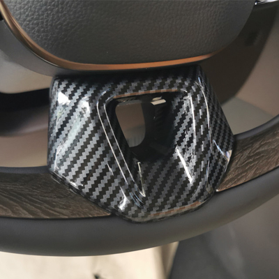 Design Geométrico Fibra de Carbono ABS Trim Volante para Toyota 2024 Alphard Vellfire Crown