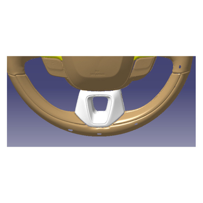 Design Geométrico Fibra de Carbono ABS Trim Volante para Toyota 2024 Alphard Vellfire Crown