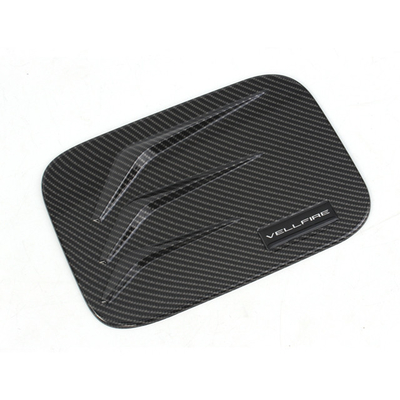 Outro equipamento de automóveis Cobertura do tanque de combustível de fibra de carbono cromo para Toyota Alphard 2024