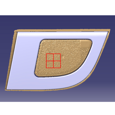2024 Toyota Alphard Fibra de Carbono Car Door Horn Cover em Tan Color com Nomal Design