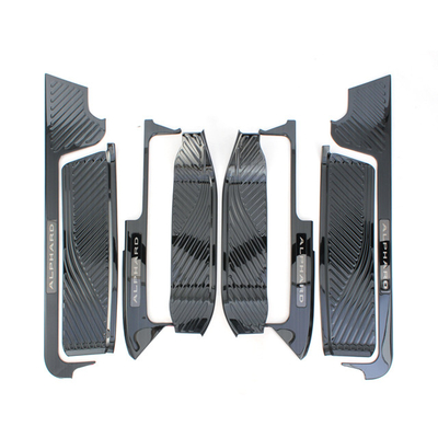 Placa de soleira de porta de carro para Toyota Alphard 2024 Kit de estilo de design de decoração e interiores