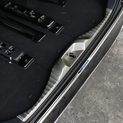 Placa de proteção traseira interna ABS para Toyota Alphard Vellfire 2024 Carbon Stretch personalizado