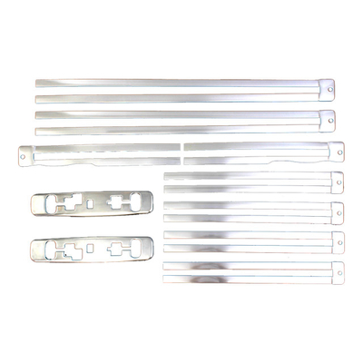 Ferrovias decorativas de aço inoxidável para Toyota Alphard Vellfire2024 Kit de interiores