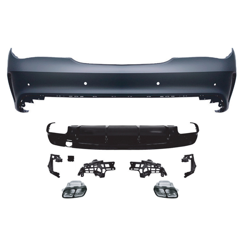 Conjunto de caixa do pára-choque traseiro para automóveis Mercedes-Benz W117 CLA 2014-2019 Outras peças da carroceria