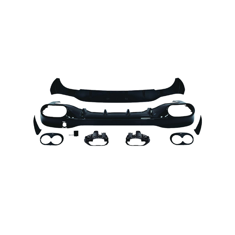 100% de ensaio de escape de lábio e garganta do difusor traseiro para a Mercedes-Benz CLA W118 2020-2024