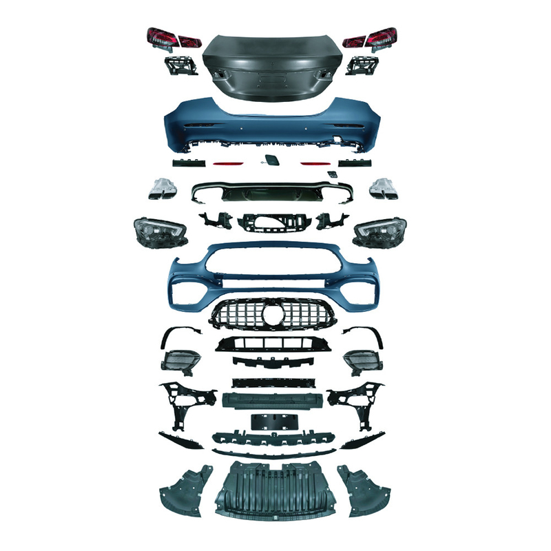 E-Class W213 2016- AMG 21-23 Body Kit Car bumpers Front Lip Rear Diffuser Exhaust Tips Saias laterais para Benz