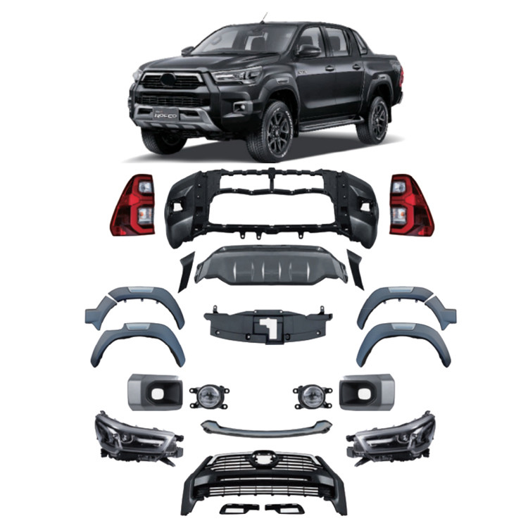 2020 Toyota Hilux Revo Vigo Rocco com Kit Completo de Corpo e Logotipo Personalizado